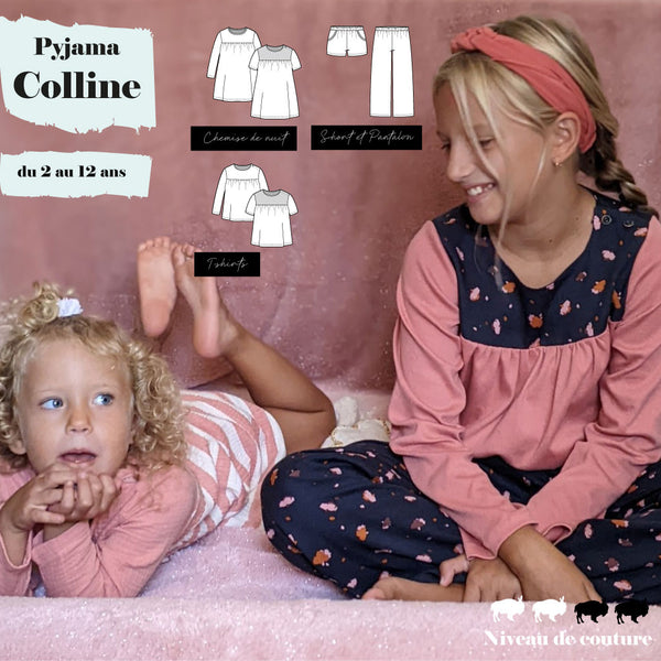 Patron Pyjama Colline 2/12 ans