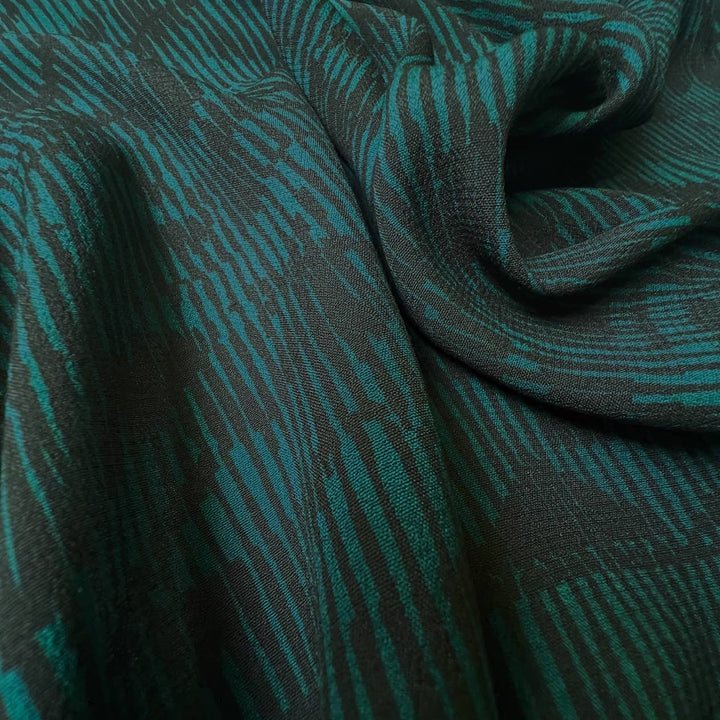Tissu crêpe viscose - Sortilège Mystic Green