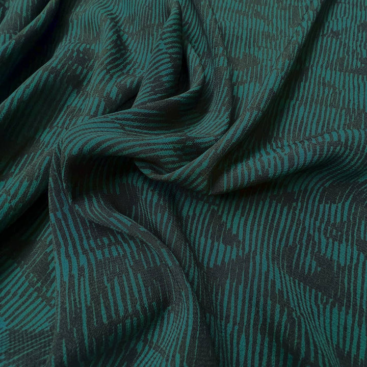 Tissu crêpe viscose - Sortilège Mystic Green