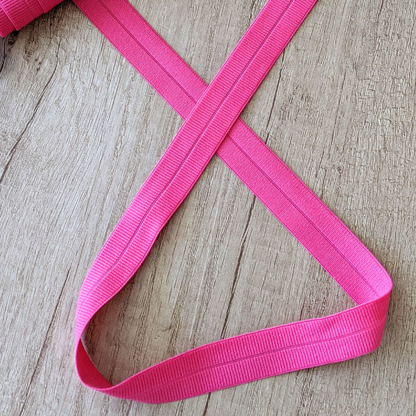 Biais élastique cavalier fuchsia 20 mm