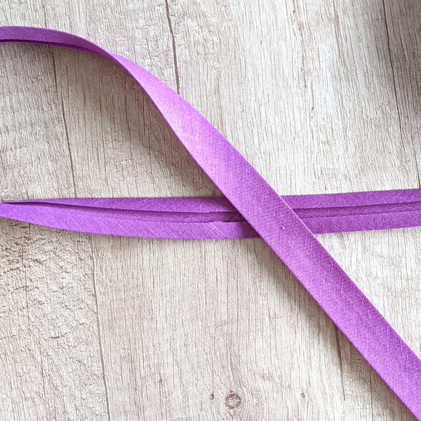 Biais coton violet 20 mm