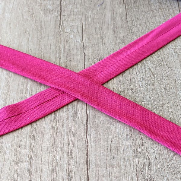 Biais jersey magenta