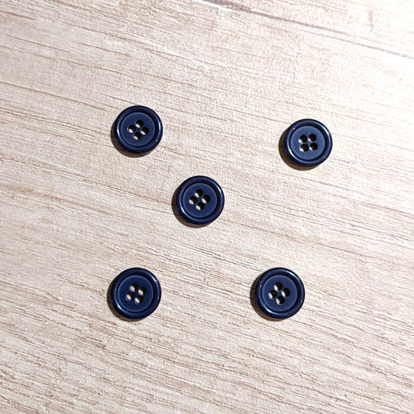 Bouton 4 trous marine 12 mm