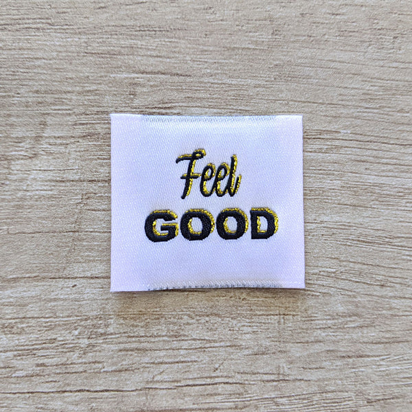 Etiquette à coudre - Feel Good lurex