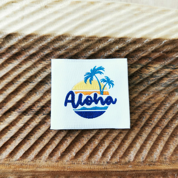 Etiquette à coudre -Aloha-