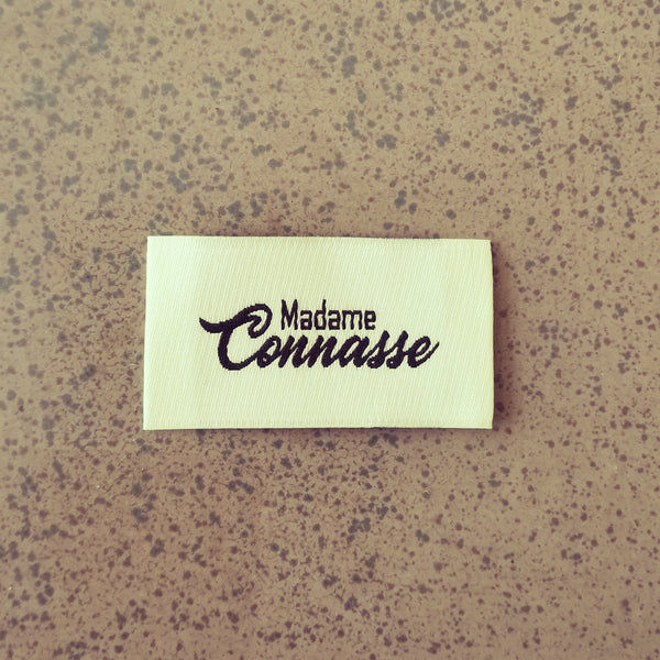 Etiquette à coudre -Madame connasse-