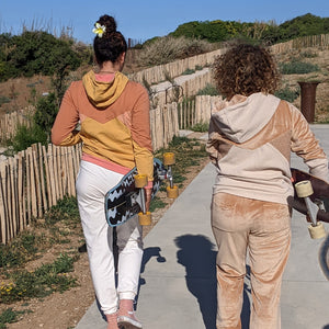 Sweat à Capuche Zippé Octobre Rose - Avec Poches Et Ruban De Sensibilisation - Femme