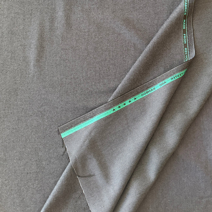 Tissu esprit sergé mélange bambou gris