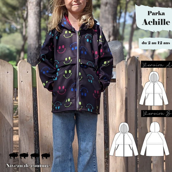 Patron Parka Achille 2/12 ans
