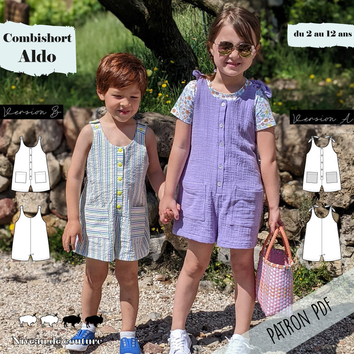Patron combishort mixte Aldo