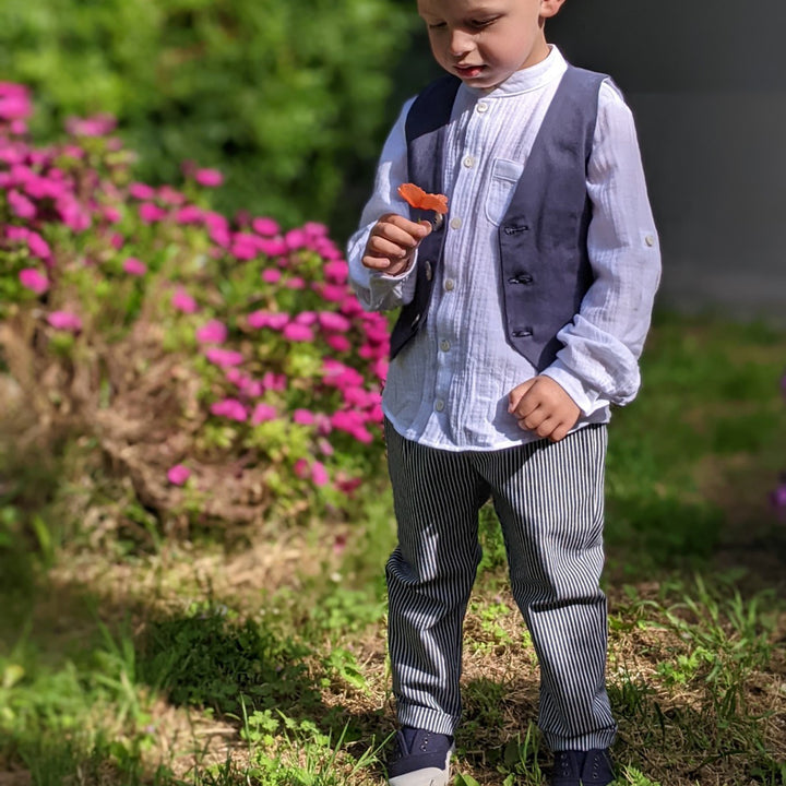 patron gilet de costume enfant
