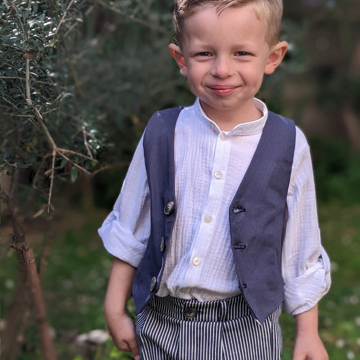 patron gilet de costume enfant
