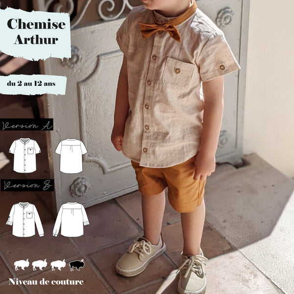 Patron Chemise Arthur 2/12 ans