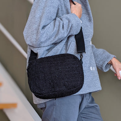 Sac Bambi - Tweed noir