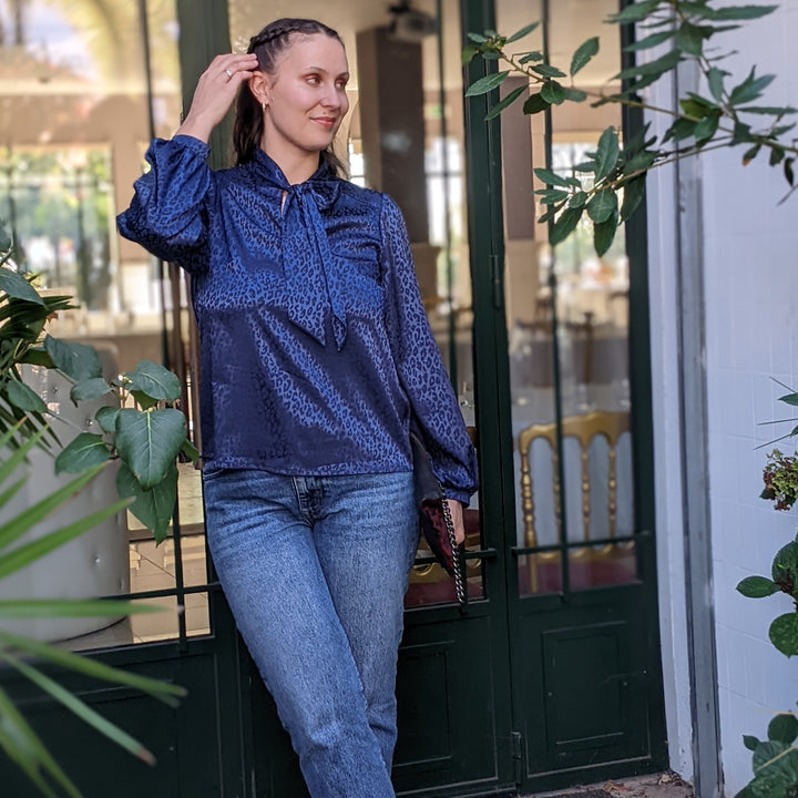 Blouse col lavallière Bruna T42