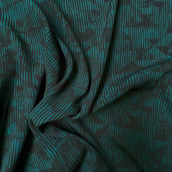 Tissu crêpe viscose - Sortilège Mystic Green