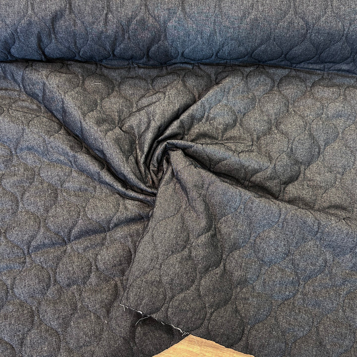Matelassé chambrai noir jean non doublé