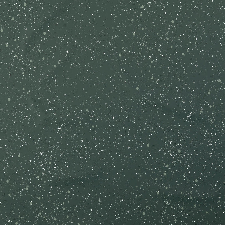 Tissu imperméable ciré vert moucheté