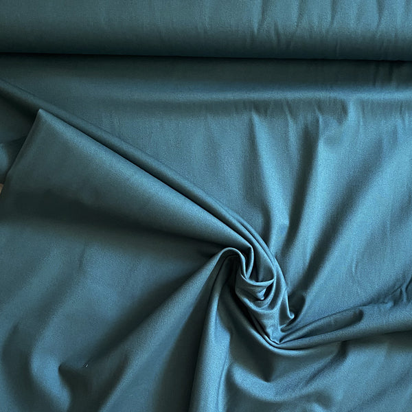 Coton peau de pêche Bleu émeraude