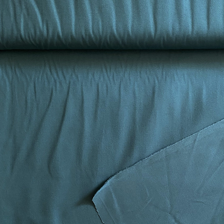 Coton peau de pêche Bleu émeraude
