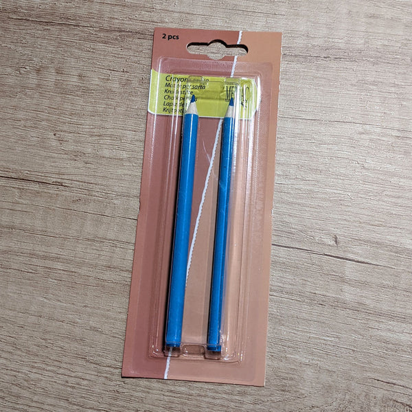 Lot Crayon craie bleu couture