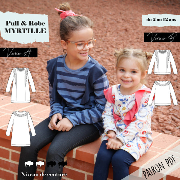 Patron Robe et sweat Danaé 2/12 ans (PDF)