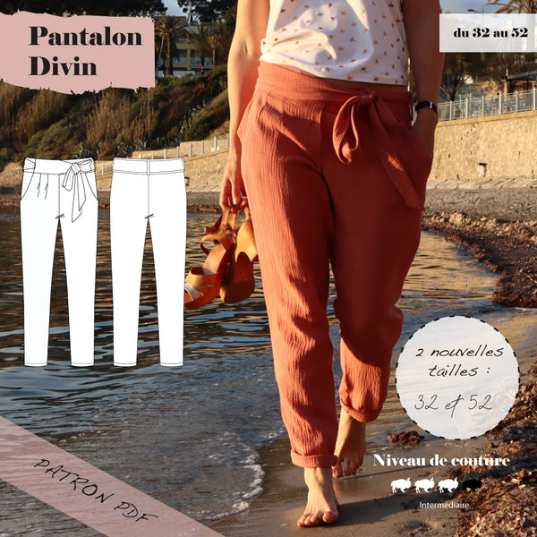 Patron Pantalon Divin du 32 au 52 (PDF)