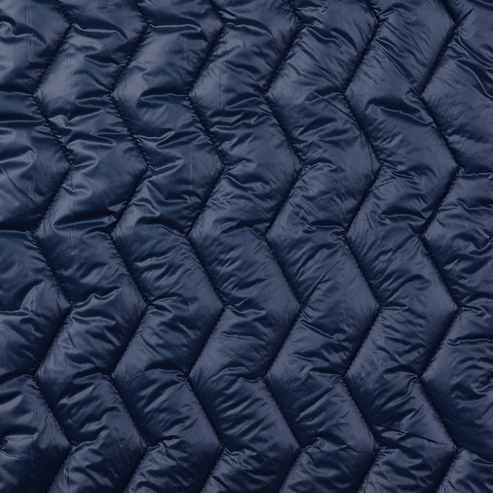 Doudoune double face chevron marine