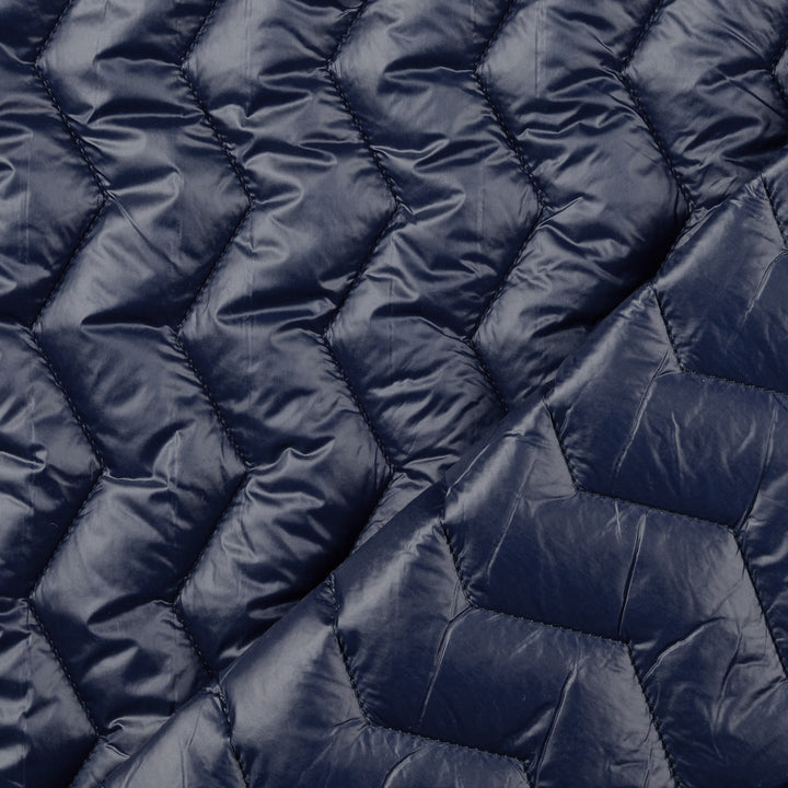 Doudoune double face chevron marine