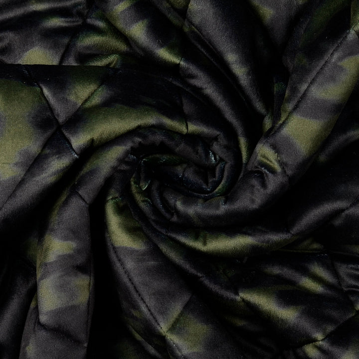 Doudoune double face velours camouflage