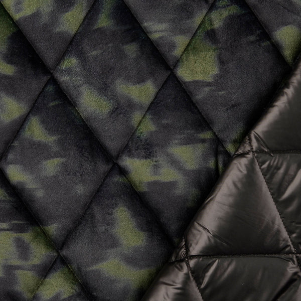Doudoune double face velours camouflage