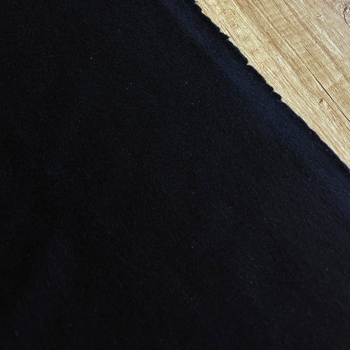 Tissu laine majoritaire caban noir
