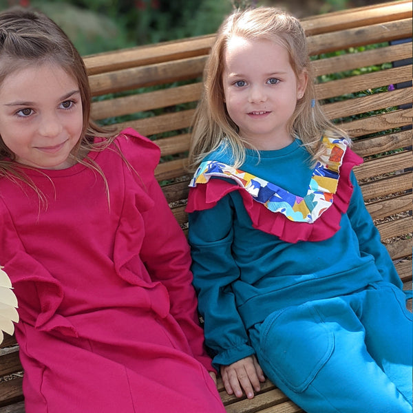 Sweat Danaé émeraude volanté 5 ans