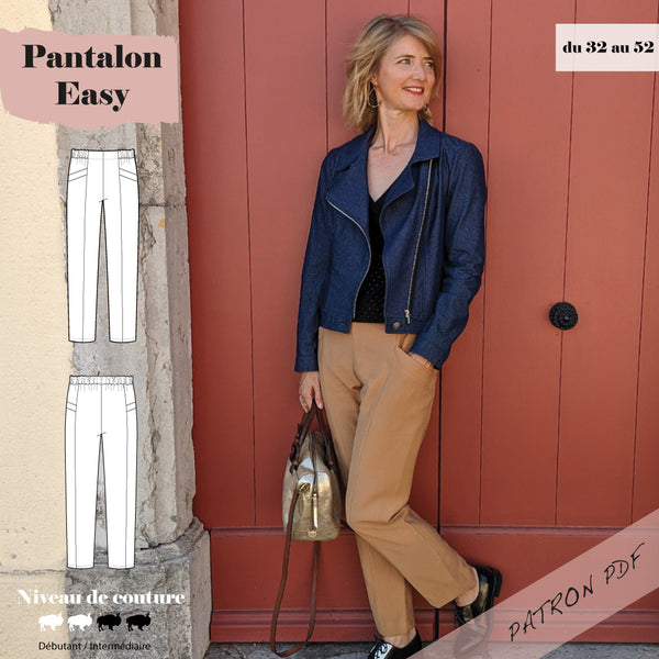 Patron Pantalon Easy du 32 au 52 (PDF)