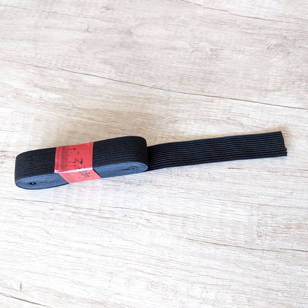 Elastique noir 20 mm - 2,5 m
