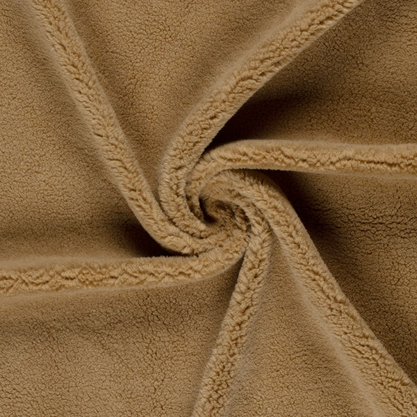 Fausse fourrure mouton dense Camel