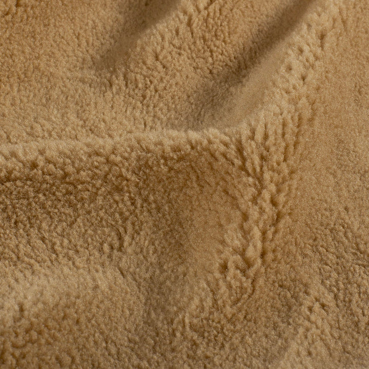 Fausse fourrure mouton dense Camel