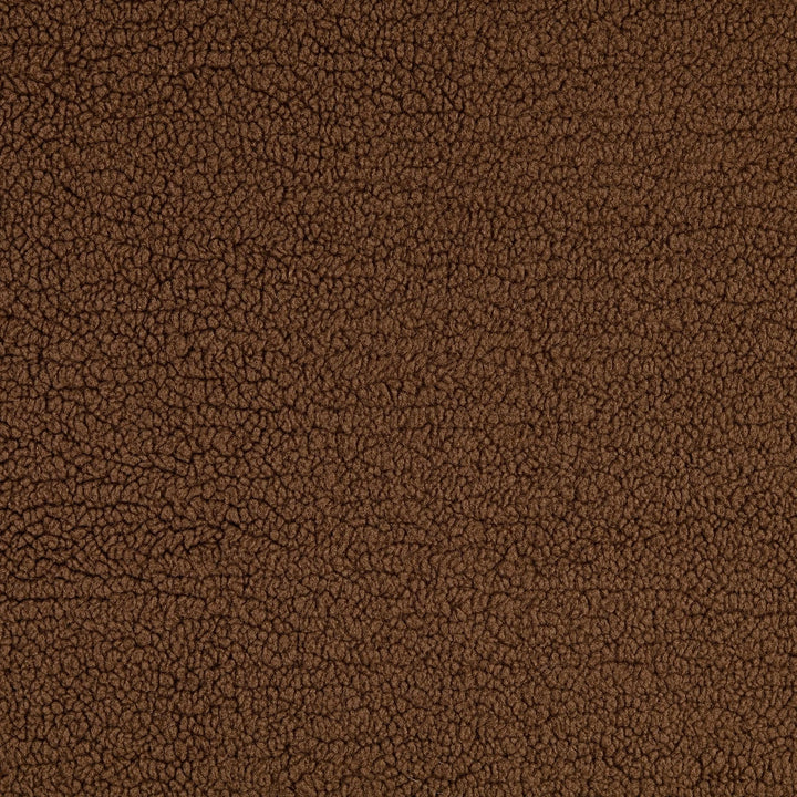 Fausse fourrure double face bouclette/suédine chocolat