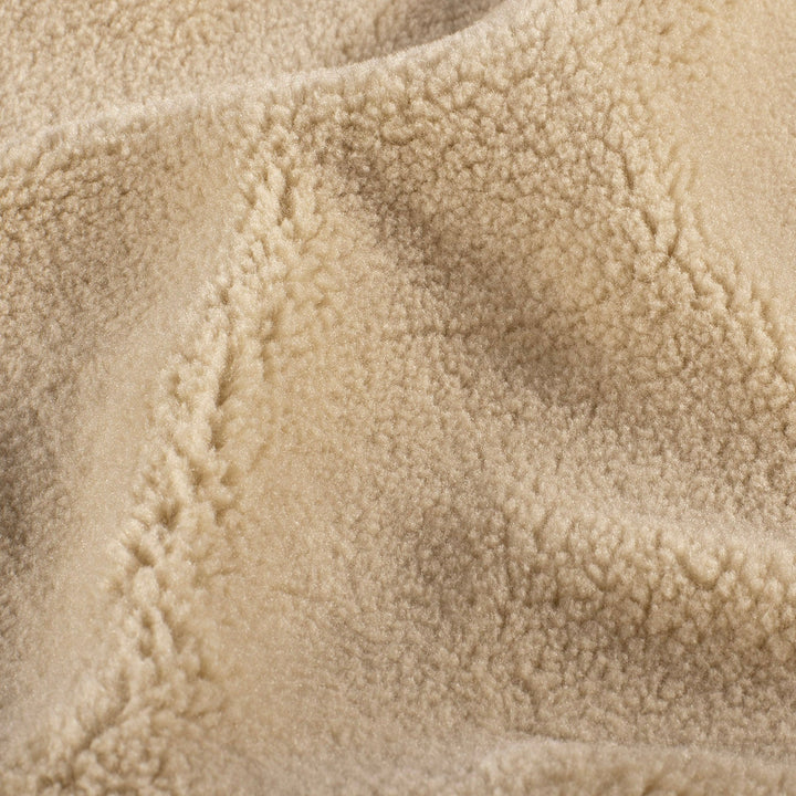 Fausse fourrure mouton dense Sable
