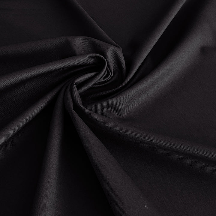 Gabardine de coton Noire