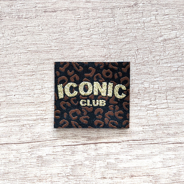 Etiquette à coudre -  Iconic club