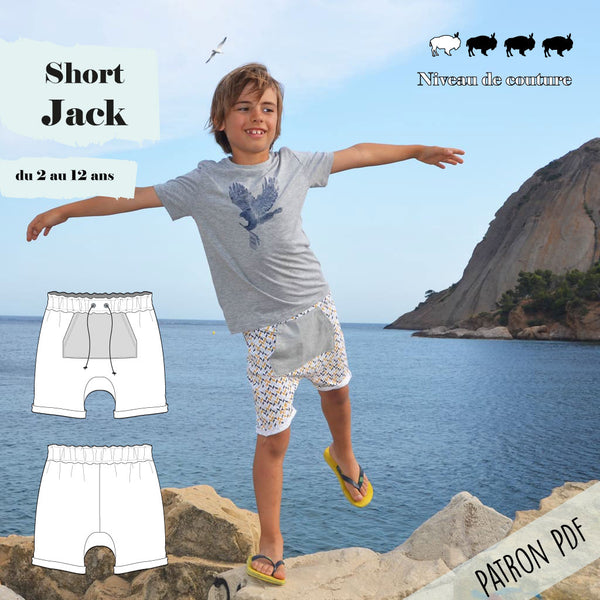 Patron Short Jack 2/12 ans (PDF)