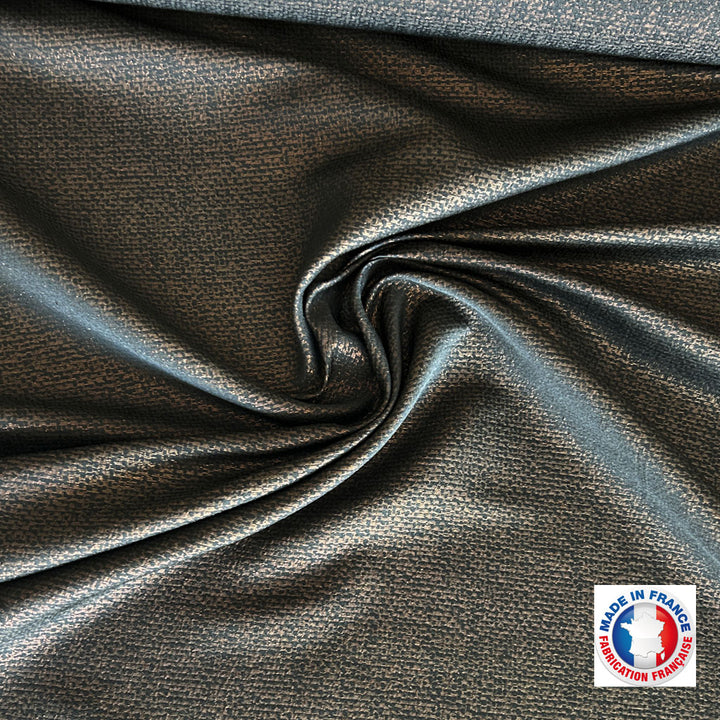 Jacquard noir motif cuivré