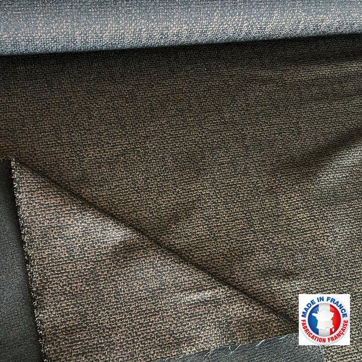 Jacquard noir motif cuivré