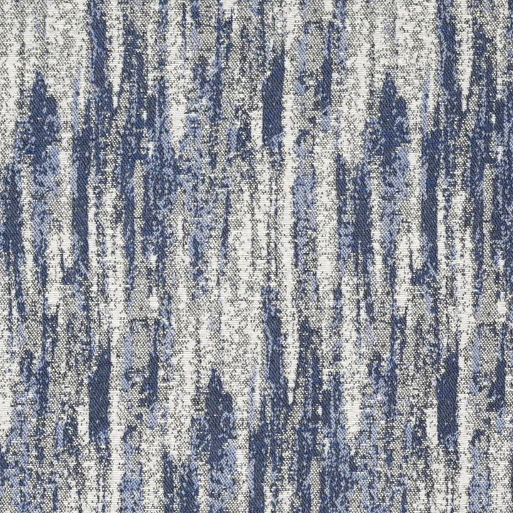 Jacquard lignée bleu et écru