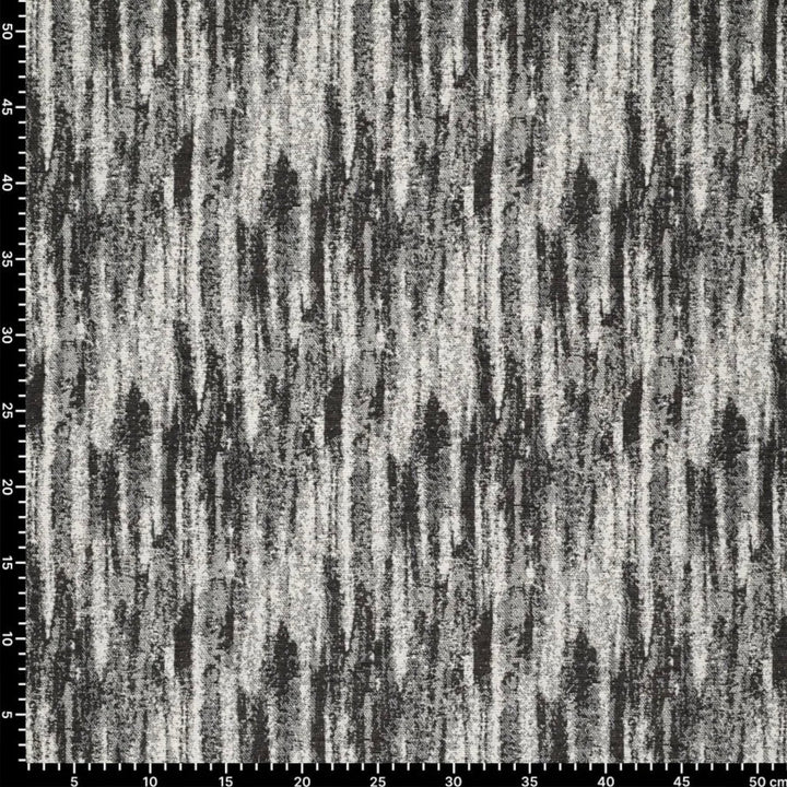 Jacquard lignée noir et écru