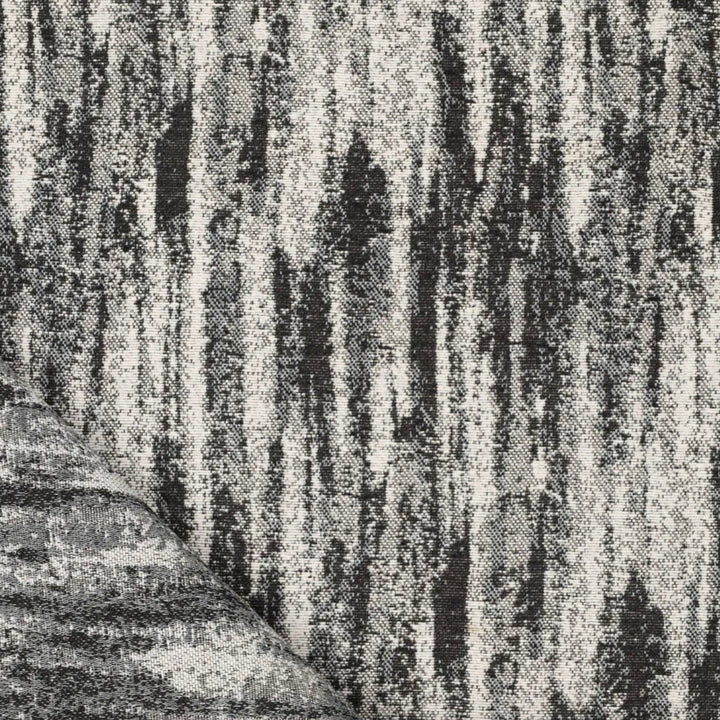 Jacquard lignée noir et écru