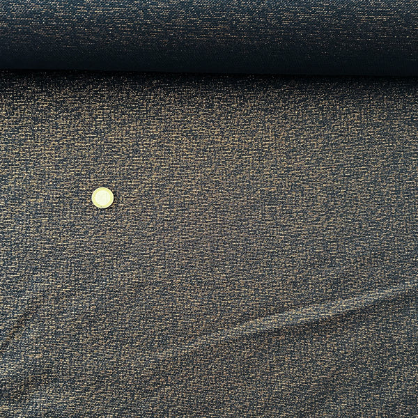 Jacquard noir pailleté cuivre