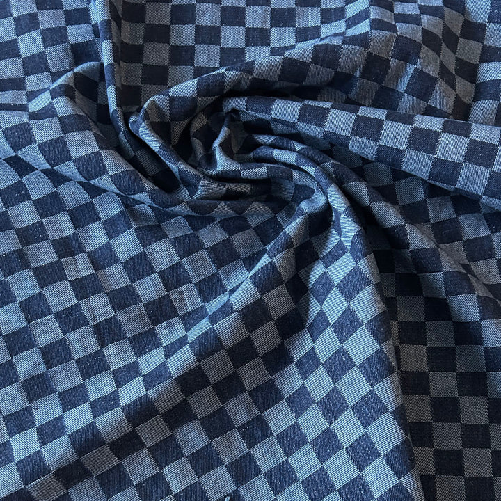 Jean brut damier