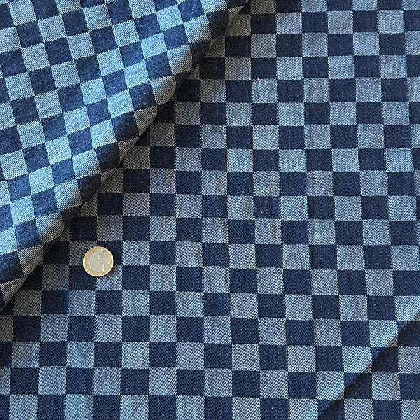 Jean brut damier